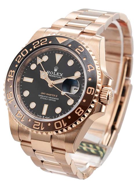 rolex gmt rose and steel|rose gold rolex watch price.